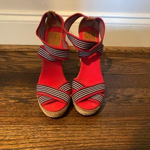 Nautical Tory Burch Espadrilles